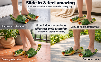 Fish Slippers That Make Everyone Laugh